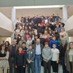 Επίσκεψη μελών του Συλλόγου Πανηγυριστών «Ο Άη Συμιός»  στο Γυμνάσιο Κατοχής για να «μπολιάσουν» τη νέα γενιά με το έθιμο του Πανηγυριού τ’ Άη Συμιού