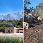 Πρωτοφανές: Κάηκε ο αρχαιολογικός χώρος Οινιάδων, στις φλόγες και το Αρχαίο Θέατρο (vid)