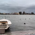 «Βγήκε» η λιμνοθάλασσα στο Αιτωλικό (vid)