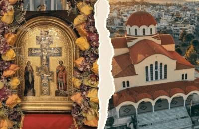 Υποδοχή Τιμίου Ξύλου στον Άγιο Κωνσταντίνο Αγρινίου