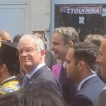 Γιούχα και «γαλλικά» σε Τασούλα και Μητσοτάκη στο Μεσολόγγι (vid)