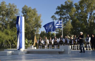 Με συγκίνηση και τιμή πραγματοποιήθηκαν τα αποκαλυπτήρια του Μνημείου της Ντάπιας «Λουνέτα» στο Μεσολόγγι
