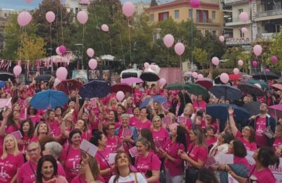 «Pink the City»: Το Αγρίνιο «βάφτηκε» ροζ για την πρόληψη του Καρκίνου του Μαστού